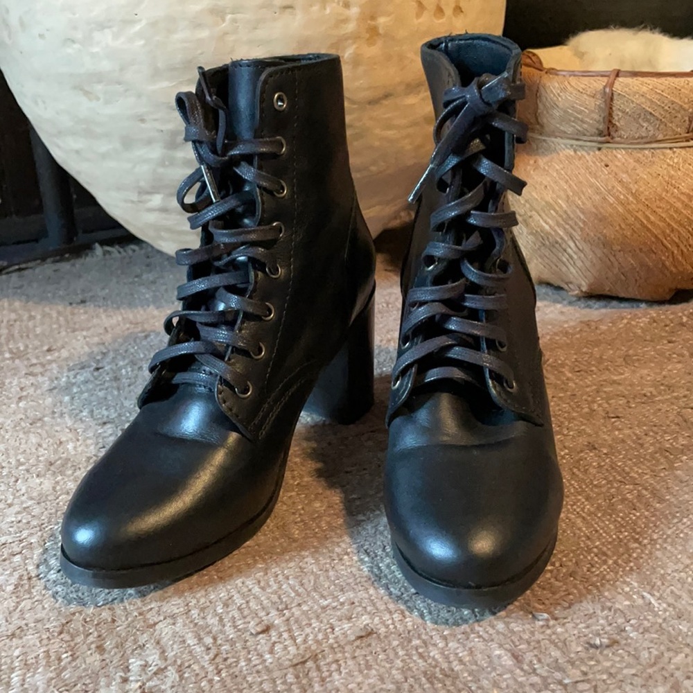 Thursday black platform boots